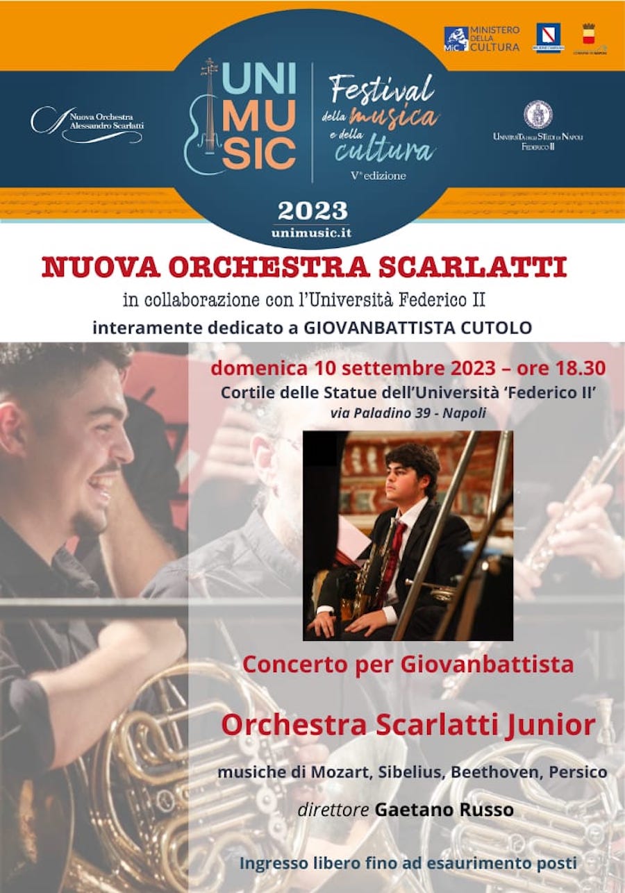 La Nuova Orchestra Scarlatti non si ferma, 'Concerto per Giovanbattista' domani  alla Federico II - Ildenaro.it