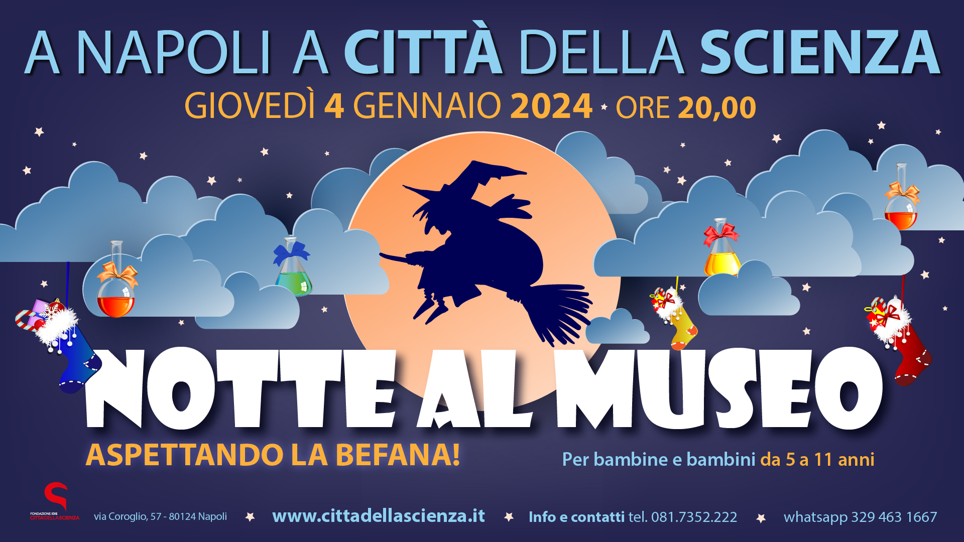 Na Città della Scienza, o fim de semana de fim de ano dedicado à ciência e à diversão: o programa