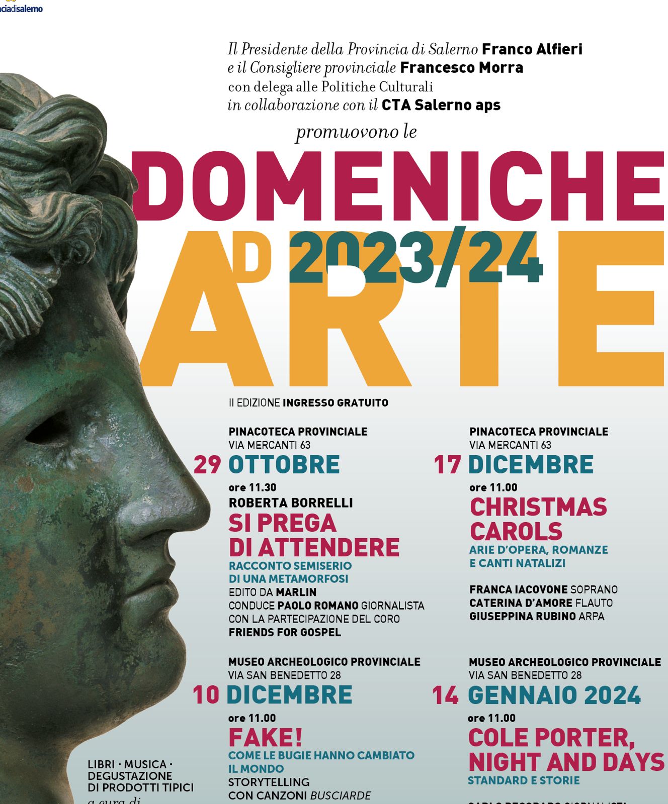 Domeniche ad Arte, il 14 gennaio al Museo archeologico provinciale di  Salerno il primo appuntamento - Ildenaro.it